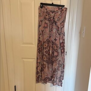 Women’s Medium Abbeline Floral Pink Maxi Skirt